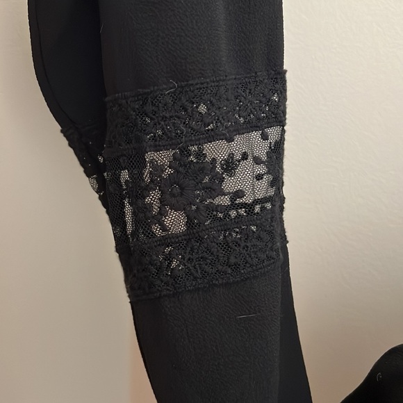 Zara black mini lace insert dress size S - Picture 3 of 8